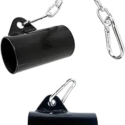 UJEAVETTE® T Bars Row Attachment Back Exercises Weight Lifting Swivel Eyelet Attachment with Chain-picture-64