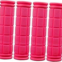 4Pcs Bike Handlebar Grips Anti Slip for Road Bikes Kids Folding Bicycles Pink-picture-17