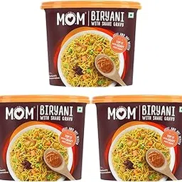 mom - meal of the moment MOM - Meal of the Moment, Veg Biryani with Shahi Gravy, 140g (Pack of 3) - Ready to Eat | Instant Food | No Added Preservatives-picture-16