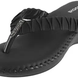 mochi Women Casual Comfort Slip-on Sandal with Embellished Accent-picture-21