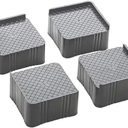 URBAN SELECT™ Multi-Purpose Square Plastic Furniture Stand – Heavy Duty Base Support for Almirah, Wardrobe, Refrigerator, Bed, Sofa, Dining & Dressing Table (Pack of 4) 1Set-image-31