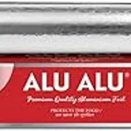 ALU ALU 18 Meter Silver Aluminium Foil | Premium Quality | 11 Micron Thickness | Keeps Food Warm and Hygienic | Ideal for Food Wrapping, Packing, Storing and Serving image 1
