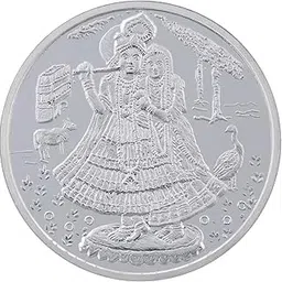 bangalore refinery 999 Purity Radha Krishna Silver coin 20 Gram-picture-21