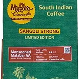 MYSORE CONCERNS | SANGOLI STRONG - MONSOON MALABAR AA | South Indian Coffee| Specialty Coffee | Arabica AA | 100% Coffee | Medium Roast | 250 grams (Whole Beans)-picture-33