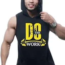 Round Neck Big Armhole Gym Stringer Vest for Men(Gym_vest62)-picture-11
