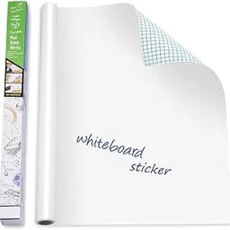 HOME13 White Board Wall Sticker Removable Self Adheisve White Borad Wallpaper with Marker for Home School Office College (24x144 Inch)-picture-28