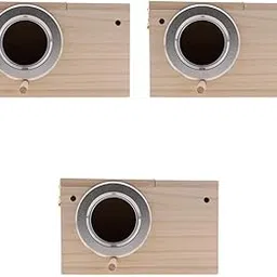 CALANDIS™ 3pcs Wooden Wild Bird Nest Box Nesting Feeding Feeder Station House | Birdhouses | Bird & Wildlife Accessories | Yard, Garden & Outdoor Living-image-86