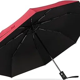 kraptick 8 Ribs Automatic Umbrella, Umbrella for Rain, Wind Proof Automatic Umbrella, Water-Proof Umbrella for Men/Women/Boys/Girls, Travel Umbrella with Automatic Mechanism for Open and Close-picture-11