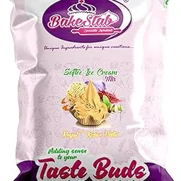 BAKESTAB Softee Ice Cream Mix Kesar Pista Flavour Soft Serve Ice Cream Premix Powder for Cafes, Restaurants, Ice Cream Machines Home Use 1 Kg Pack-picture-28