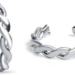 raajraani Pure 925 Sterling Silver Toe Ring | Knotted Rope Sterling Silver Toe Ring for Women | Silver Finish | Toe Ring for Women (4 gms)-picture-14