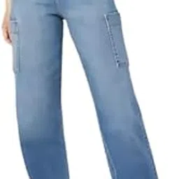 urge Women's Heritage Utility Loose Fit High Rise Jeans | Durable Cotton Denim with Functional Pockets | Relaxed Comfortable Fit Stylish Everyday Casual Wear for Women-picture-39