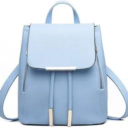 bizanne fashion Medium Size Girl'S Canvas Attractive College Standard Backpack (Blue)-picture-41