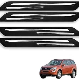 Kozdiko Car Double Chrome Rubber Bumper Protector Guard with Chrome Strips for Mahindra Xuv 500 New-image-83