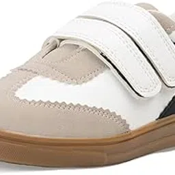lensbury Women Casual Color Blocked Retro Sneakers I Cushioned Insole I Velcro No Laces I Comfortable I Lightweight and Stylish Shoes for Girls LBCNV1336-picture-10