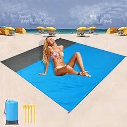 Waterproof Beach Mat 210 x 200 cm, Portable Beach Blanket, Waterproof Picnic Blanket, for Travel, Camping, Hiking, Holiday, etc-picture-26