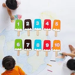 Fashion My Day Numbers Ice Pops Toys Popsicle for Boys and Girls Activities Preschool Games-image-53