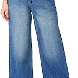 globus Women Mid Rise Casual Flared Jeans with Belt Loops-picture-4