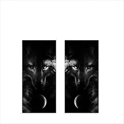 Shipshape Glossy Black Car Pillar Wrap Decals(49.022CM X 22.86CM)-image-96