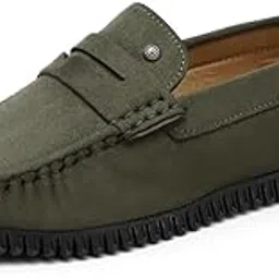 n n creaction Men's Suede Leather Loafers-picture-22