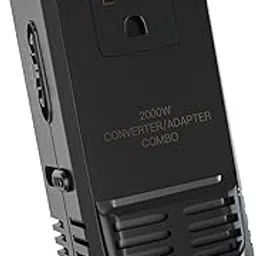 nexoephy 2000W Universal Travel Adapter 220V to 110V Voltage Converter with 8A Power Converter for Hair Dryer Steam Iron Laptop Cell Phone, Worldwide Plug Adapter for US to UK Europe AU Black-picture-37
