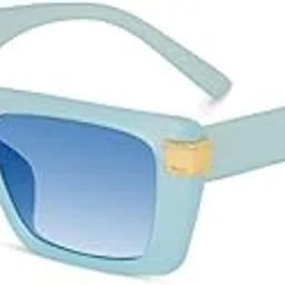 dervin UV Protection Rectangular Sunglasses for Men and Women-picture-42