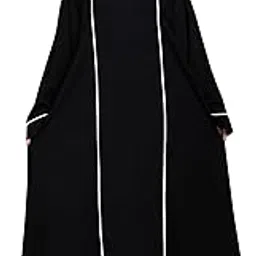 dibaru Round Neck 2 Piping With Plazo Sleeves Made Up Of Premium Firdos Fabric Full Lenght Burqa For Womens And Girls-picture-12