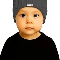 ketkar Kids Winter Woolen Beanie Cap | Unisex Warm & Soft Skull Hat for Boys & Girls (2 to 10 Years) image 1