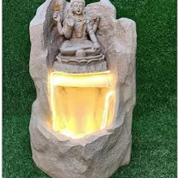 Fountain World Resin 3.6 Feet Hight Lord Shiva Fountain, Bada Pahad, Shiv Ji/Budha/Ganesh Ji-picture-19