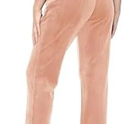 JAGMOOLYA Products Women’s Velvet Trousers | Soft Stretchable Mid- Rise Pants | Elegant Casual Bottoms | Winter Straight Fit Velvet Pants for Women Without Pocket (Free Size) (Peach)-picture-27