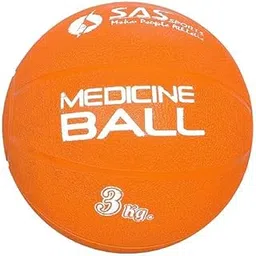 sas sports SAS Rubber Medicine Balls Smooth and Tread Textured Grip Dead Weight Balls for Cardio and Core Workouts, Cross/Strength Training (Size: 3 KG)-picture-23