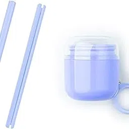 ANAB GI Reusable Silicone Straws for Drinking Softy, Openable and Washable Design, Flexible Collapsible Straw, Easy to Clean, No Cleaning Brush Required Carry Straw with Blue Case openable, 29 Ounce-picture-30