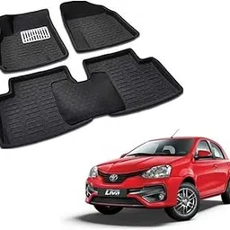 Auto Addict 3D Mats CAR Black Color for Toyota Etios Liva-picture-36