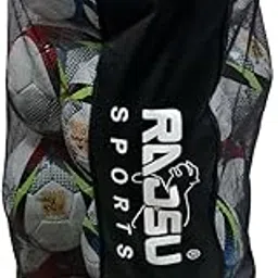 RAJSU- Footballs Carrying Bag | Carry 10 Balls | Color: Black-image-13
