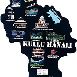 generic IndusSeller_Kullu Manali Map Shape Fridge Magnet Medium Size (Pack of 1)-picture-31