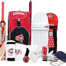 CW Storm Boys Cricket Set with Bat Full Cricket Kit for Boys Age 10-11 Yr Youth Size Cricket Kit Backpack Kashmir Willow Full Kit for Leather Ball Junior Bat Size 5-picture-35