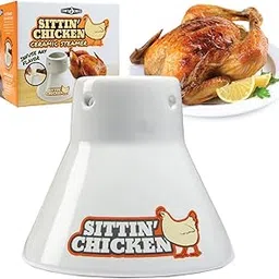 Cook's Choice Beer Can Roaster- Sittin' Chicken Marinade Barbecue Steamer- Infuse delicious BBQ flavor-picture-10