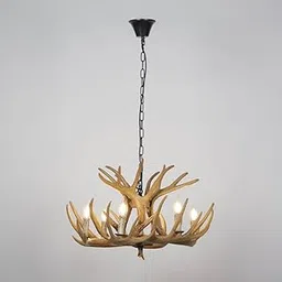 Harold Electricals Savanna Antique Italian Design Chandelier | Hanging Vintage Farmhouse Pendant Chandelier 8 Lights for Bedroom Dining Room Kitchen Living Room Entry - Bulb Included-image-19