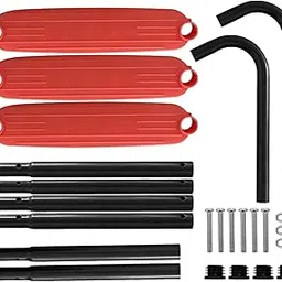 BNF® Sporting Goods-Fitness Running & Yoga-Fitness Equipment & Gear-Trampolines - Kids Trampoline Ladder with 3 Steps Accessory Simple Assembly Sturdy DIY Kit Orange-image-33