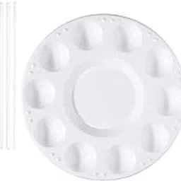 Definite Art Plastic Color Palette with 11 Wells & Mandala Designer Dot Painting Tool Sticks (Pack of 8) and Double Ended Dotting Tool 5 Pcs with Stainless for Clay, Mandala Art, Pottery, Nail Art-picture-21