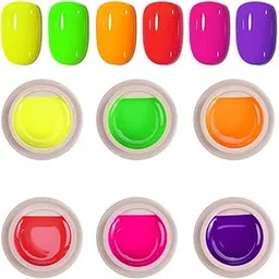 GDCOCO Neon Series 6 Colors Set Gel Paints Ink 5g Nail Art Design Drawing Gel UV LED Soak Off UV Painting Gel (J143-J148)-image-69