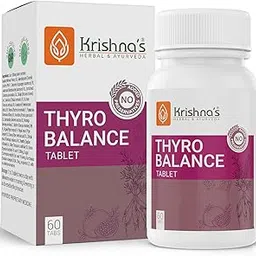 Krishna's Thyro Balance Tablets – Herbal & Non-GMO Formula - 60 Tablet (Pack of 1)-picture-17