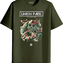 indissh Music Band Linkin-A1 Printed Regular Half Sleeves Cotton T-Shirt-picture-43