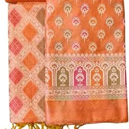 banarasi poshak Printed Cotton Silk Salwar Suit – Soft, Breathable, Fabric for Women’s Ethnic Wear | Unstitched Dress Material for Kurta, Bottom & Dupatta | Cotton Silk Fabric Finish |-picture-50