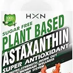 HXN Astaxanthin Supplement 6mg From Veg Source & Grape Seed Extract Powder As Antioxidant, Immunity, Eye & Skin Health Nutrition- 60 Tablets (No Capsule Pack1)-image-1