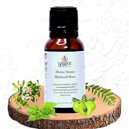 YOGEE Organic Hydrosol Oral Shots Elixir | For Healthy Hair | Gamla, Brahmi, Curry Leaf, Nettle | For Men and Women | 20 ml-picture-33