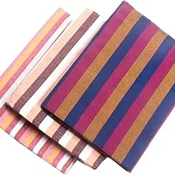 Sharan Elegance 100% Pure Cotton BlanketSingle Size/Light Weight Pure Cotton Blanket for Daily Use/Soft Bedsheet/Top Sheet/Throw Blanket Set of 3 (Multicolors)-image-48