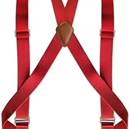 Men's 2 Clip Adjustable Suspenders Lightweight Elastic Straps-image-44