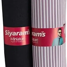 its' fashion impact Siyaram's Men's Shirt and Trouser Fabric Set, 2.35 m Shirt, 1.25 m Pant, Box Packed-picture-35