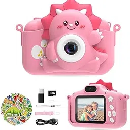 Kids Camera for Girls and Boys, HiMont Digital Camera for Kids with 32GB SD Card, 1080P Toddler Camera & Selfie Video Camera Suitable for Birthday & Christmas Toy Gift for Kids Age 3-10 (Pink)-picture-35