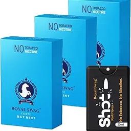 ROYAL SWAG Ayurvedic Herbal Cigarettes Mint Flavour Smoke King Size(30 Sticks) With 20ml Shot Anti Tobacco and Anti Addiction Mouth Spray(De-Addiction) | 100% Nicotine Free and Tobacco Free-picture-57
